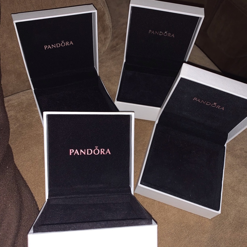 4 pandora bracelet boxes